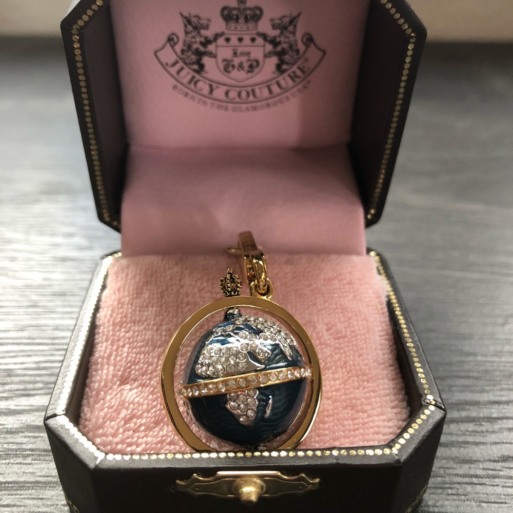 Juicy Couture planet Earth globe charm NIB